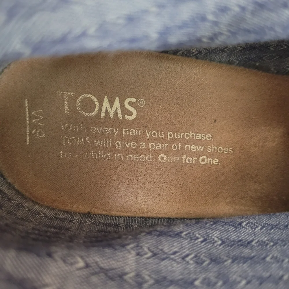 TOMS Desert Wedge Womens Olive Herringbone Lace Up Booties Shoes Size 6W